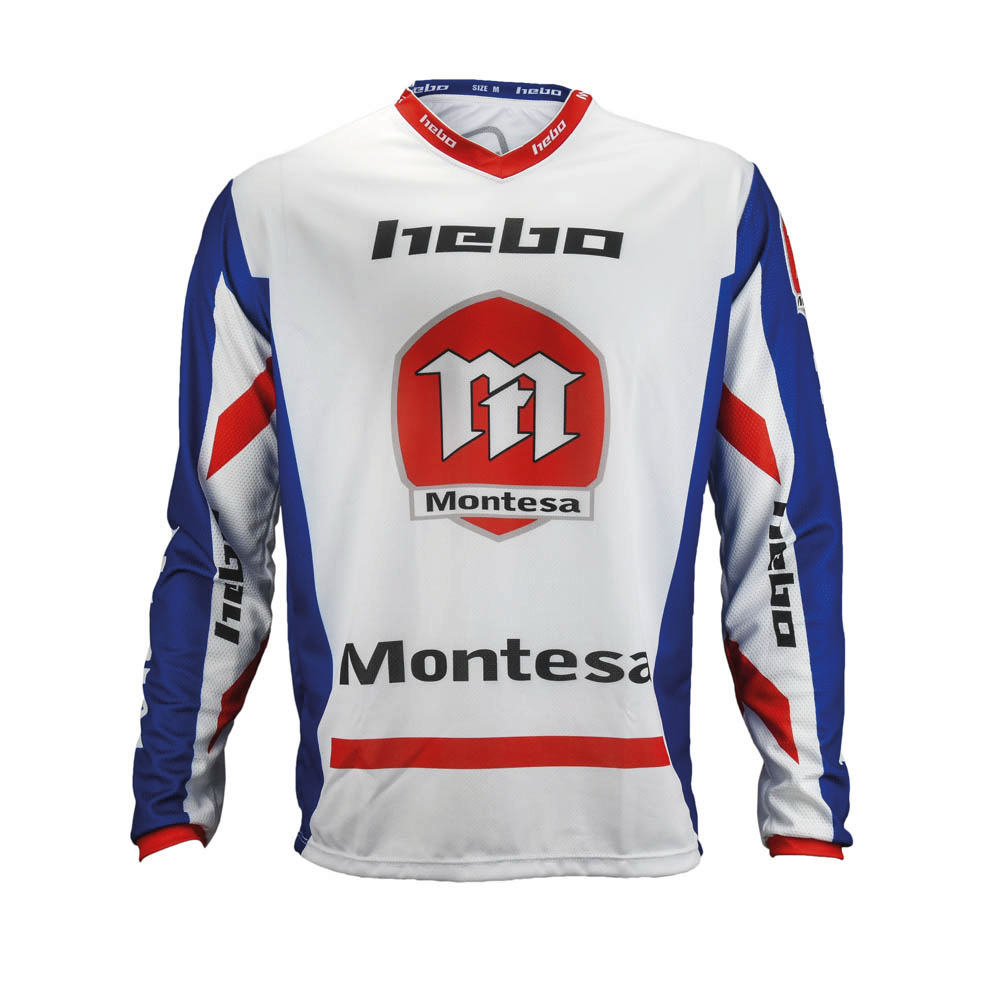SHIRT MONTESA CLASSIC III WHITE/BLUE MEDIUM